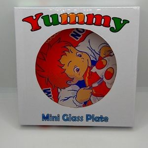 Studio Ghibli Yummy Glass Mini Plate Howl's Moving Castle Japan import NEW BIN#Q
